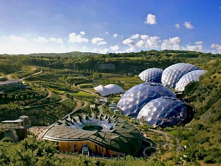 The Eden Project in Cornwall.