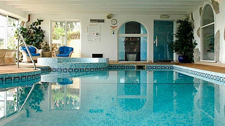 The indoor pool at The Nare hotel.