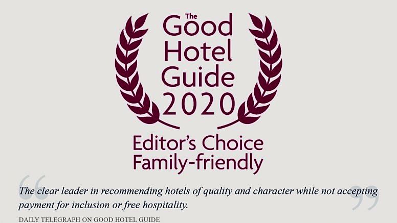 The Good Hotel Guide logo and description